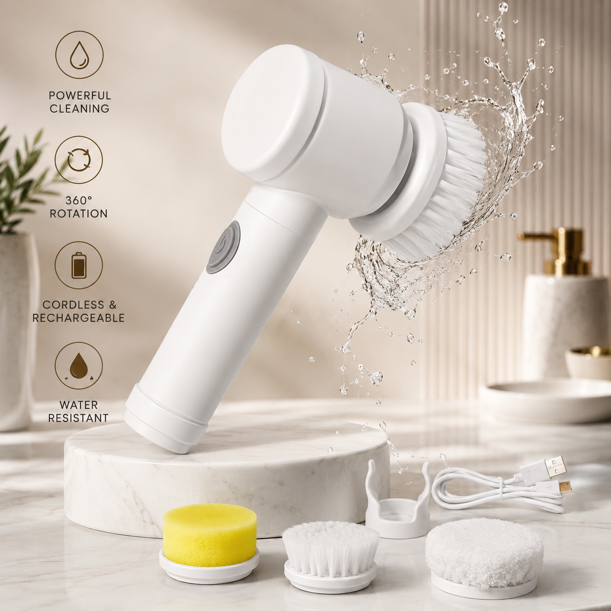 Pureva Electric Spin Scrubber – Deep Clean Without Scrubbing